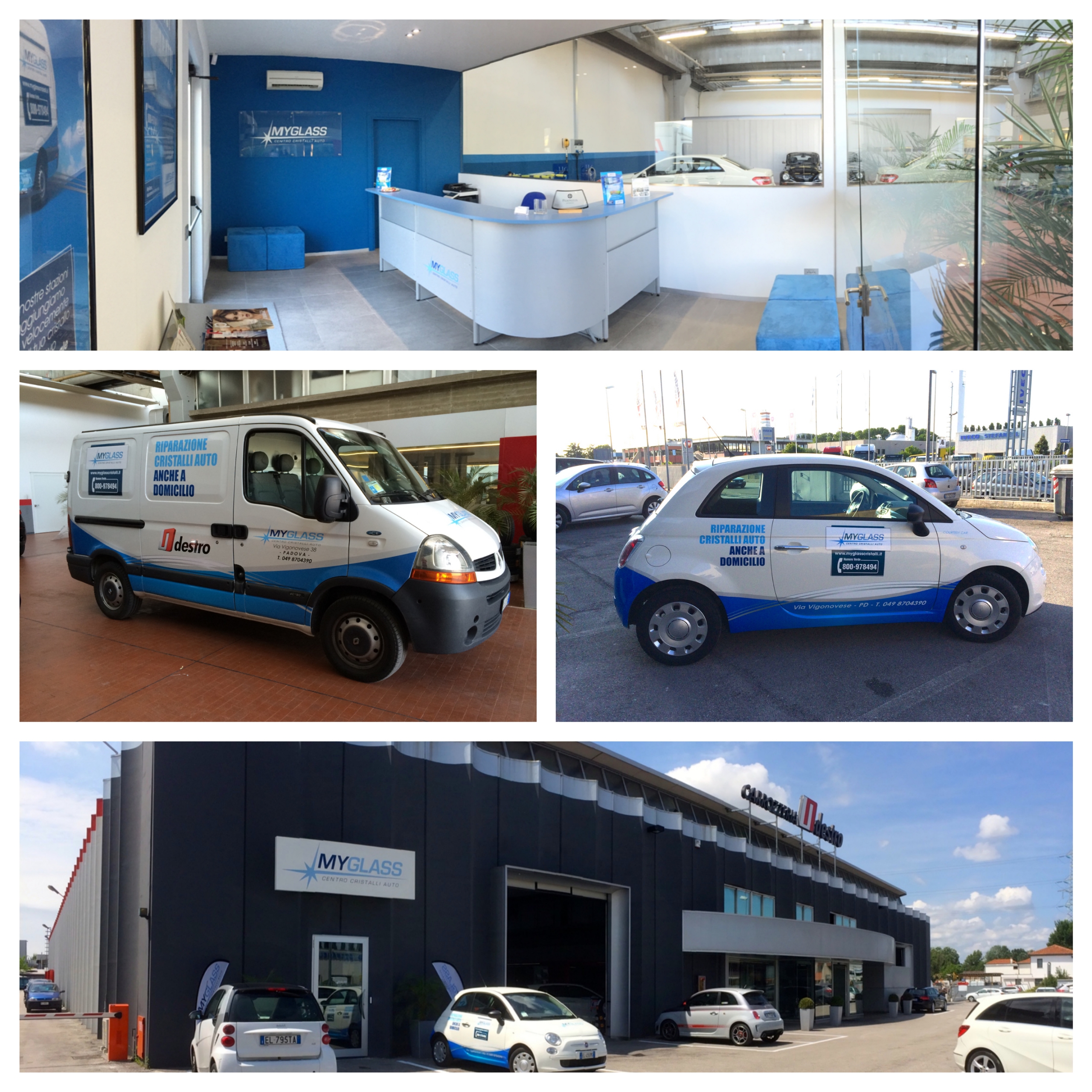 MyGlass Sostituzione Cristalli Auto Destro Carrozzeria Padova Limena